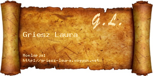 Griesz Laura névjegykártya