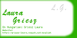 laura griesz business card